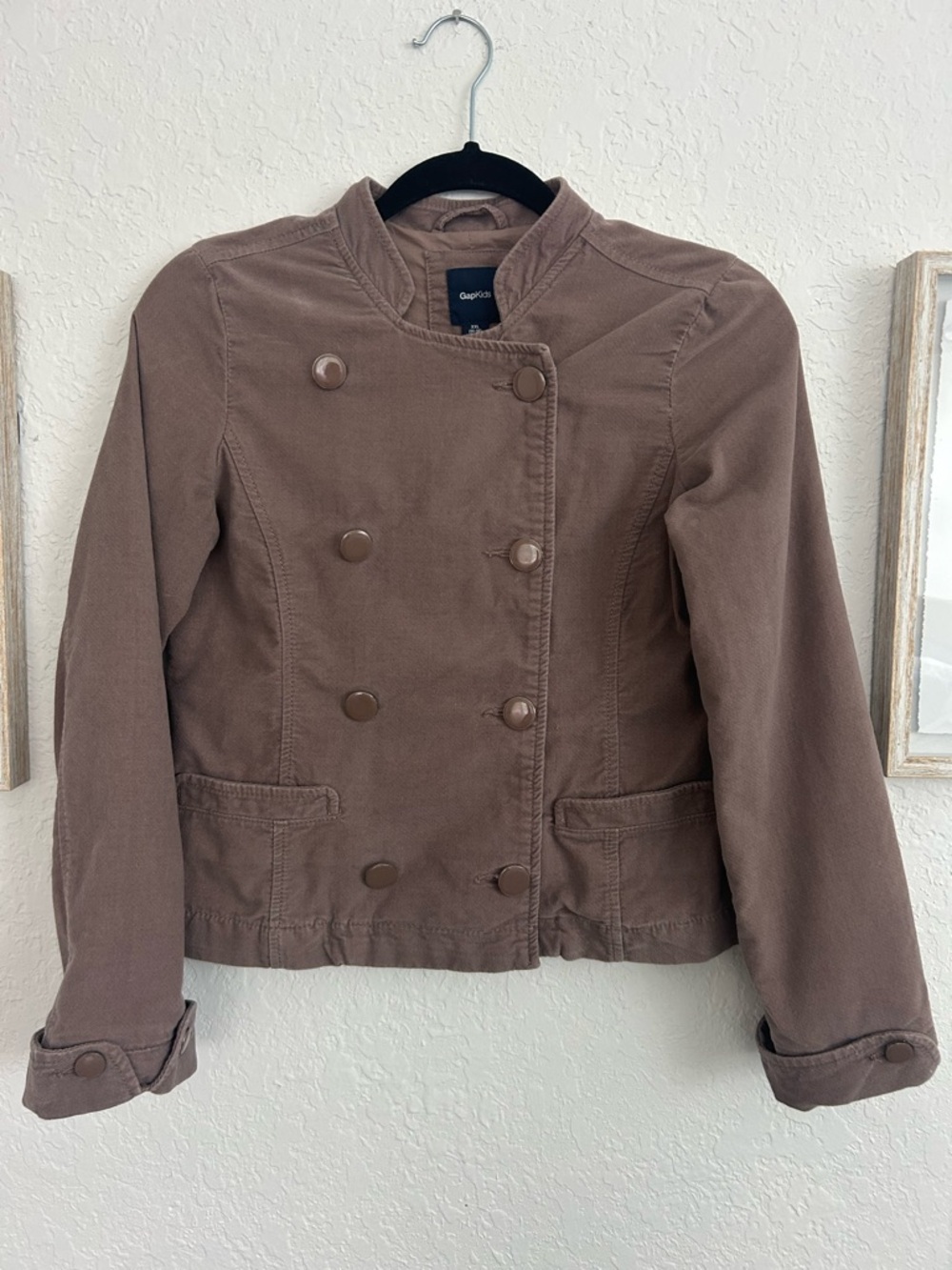GAP Chocolate Brown Double-Breasted Women's Blazer Jacket